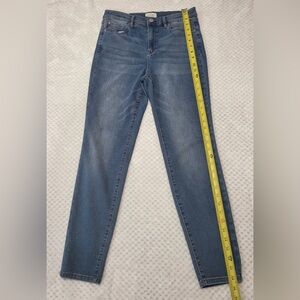 Nicole Miller Blue SOHO High Rise Ankle Skinny Jeans size 12